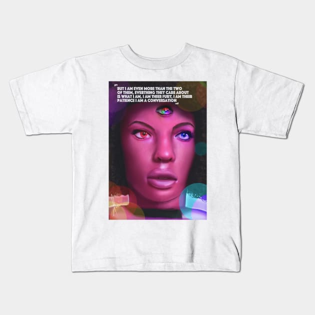 Garnet Portrait Kids T-Shirt by Romeow